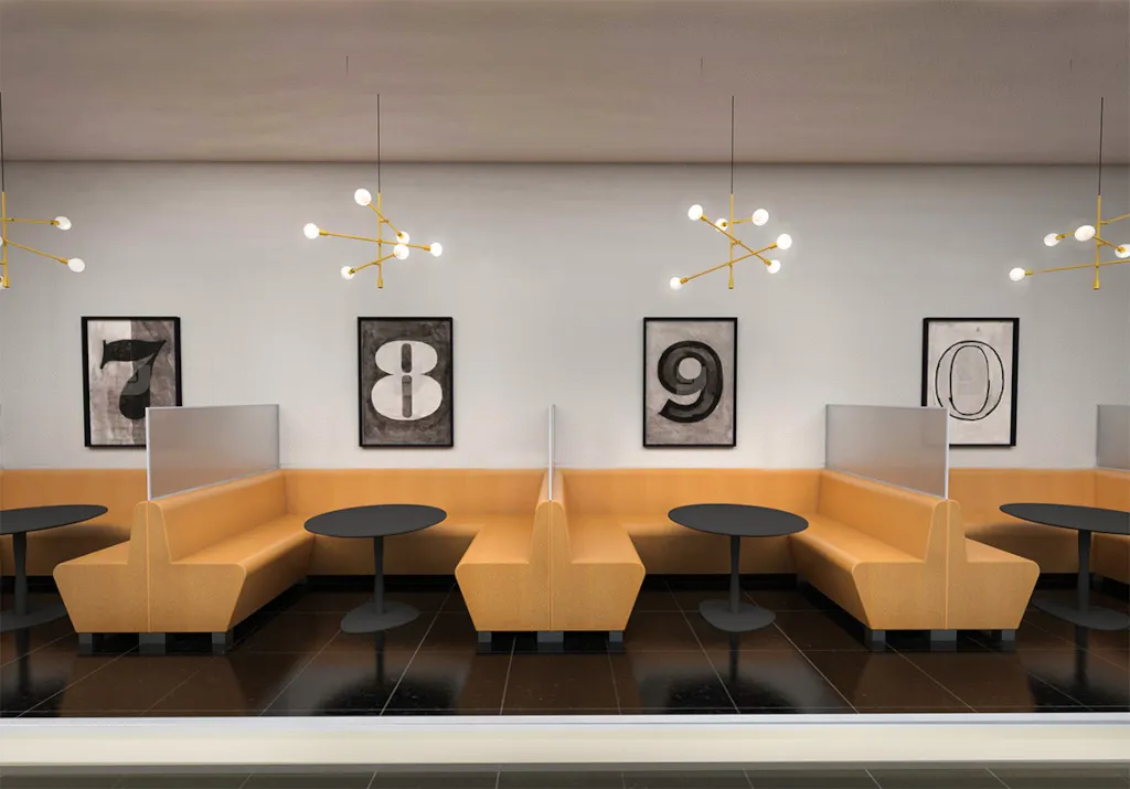BASIC restaurantsofa, i et lokale