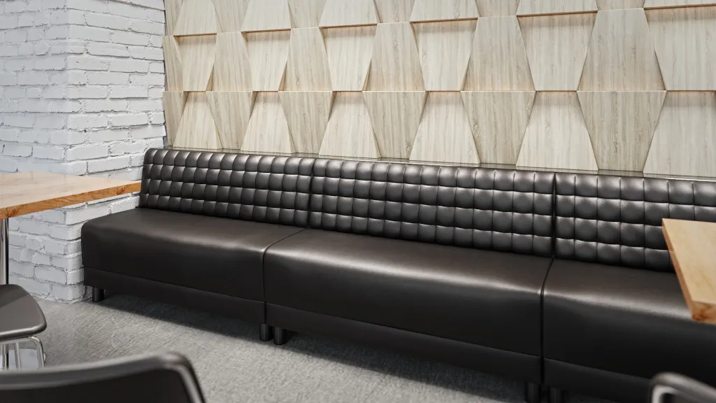 PARMA II restaurantsofa, sett fra siden