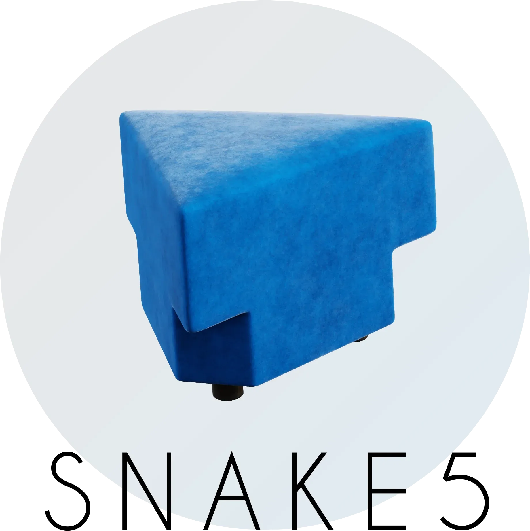 SNAKE 5 triangular wedge ottoman, product photo